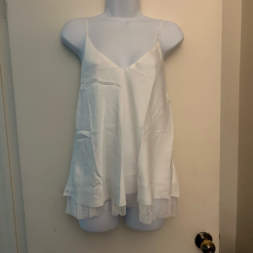 Free people silky top/with lace